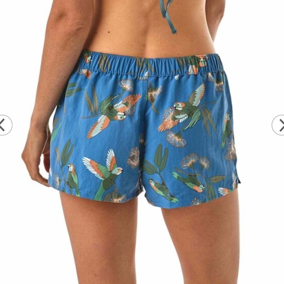 Patagonia Women's Barely Baggies Shorts Parrot Port Blue Size Small - Picture 6 of 6
